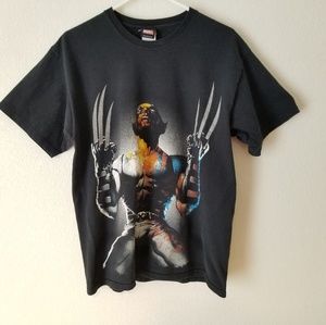 Large marvel Wolverine Black Tshirt Large Graphic